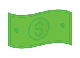 icône de billet de banque d'argent vecteur