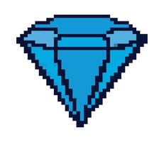 diamant pixel art vecteur