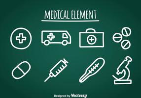 Icônes médicales Doddle vecteur