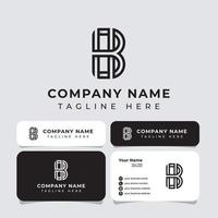 logo monogramme lettre bh, convient à toute entreprise. vecteur