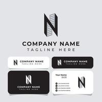 logo de propriété lettre n, adapté à toute entreprise. vecteur