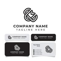 logo monogramme lettre cb, adapté à toute entreprise avec des initiales cb ou bc. vecteur