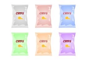 Vecteur de sac de chips gratuit