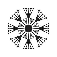 conception de modèle de vecteur de logo de fleur de pissenlit