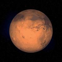 mars planète réaliste vecteur