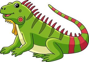 iguane animal dessin animé couleur clipart illustration vecteur