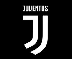 juventus logo symbole noir et blanc conception italie football vecteur pays européens équipes de football illustration