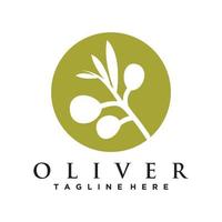 modèle de logo vectoriel d'huile d'olive cette conception utilise un vecteur premium de feuille