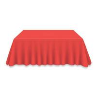 nappe vide sur la table vecteur