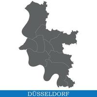 carte de haute qualité de la ville d'allemagne vecteur