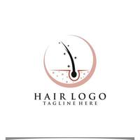 traitement des cheveux logo illustration design vecteur premium