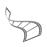 Modèle de logo de pellicule abstrack conception d'illustration vectorielle vecteur
