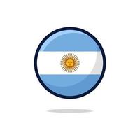 icône du drapeau argentin vecteur