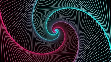 illustration vectorielle spirale hypnotique colorée vecteur
