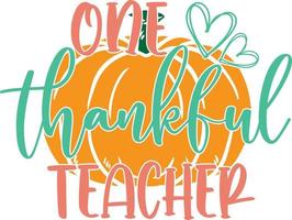 un enseignant reconnaissant, bonne chute, jour de thanksgiving, bonne récolte, fichier d'illustration vectorielle vecteur