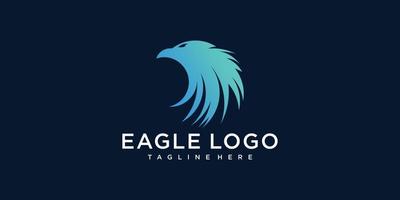 logo aigle avec vecteur premium illustration design créatif