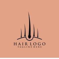 traitement des cheveux logo illustration design vecteur premium