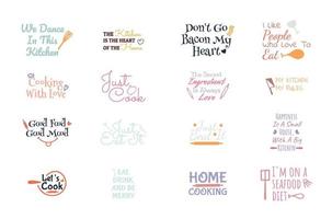 logos de devis de cuisine vecteur