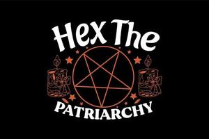 hexagone le patriarcat, conception de t-shirt halloween vecteur