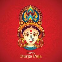 durga pooja festival voeux carte vacances illustration fond vecteur