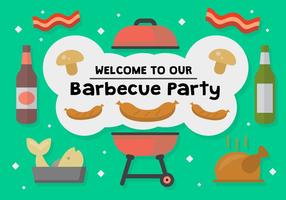 Vecteur de fête de barbecue gratuit