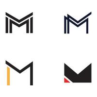 logo de modèle initial abstrait lettre minimaliste m element.symbol de geometry.design moderne, élégant, unique et luxueux pour l'identité d'entreprise. vecteur