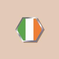 illustration du modèle de drapeau irlandais vecteur