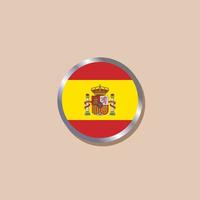 illustration du modèle de drapeau espagnol vecteur