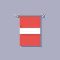illustration du modèle de drapeau de la lettonie vecteur