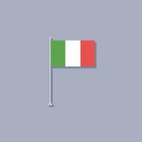 illustration du modèle de drapeau italien vecteur