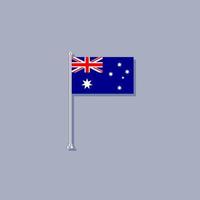 illustration du modèle de drapeau australien vecteur