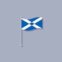 illustration du modèle de drapeau ecosse vecteur