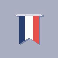 illustration du modèle de drapeau de la france vecteur