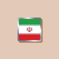 illustration du modèle de drapeau iranien vecteur