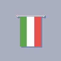 illustration du modèle de drapeau italien vecteur