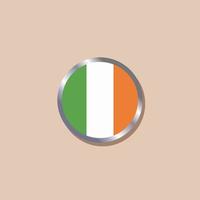 illustration du modèle de drapeau irlandais vecteur