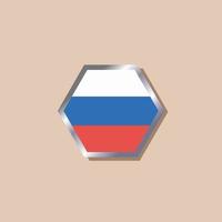 illustration du modèle de drapeau de la russie vecteur