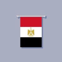 illustration du modèle de drapeau égyptien vecteur