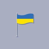 illustration du modèle de drapeau de l'ukraine vecteur