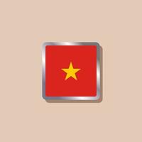illustration du modèle de drapeau vietnamien vecteur