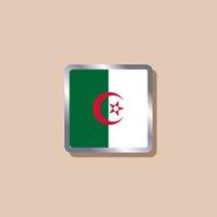 illustration du modèle de drapeau algérien vecteur