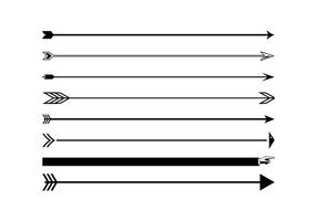 Ensemble de diviseur de page de flèche vecteur