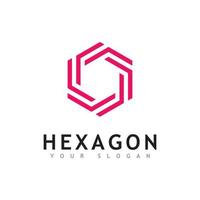 création de vecteur de logo hexagone créatif