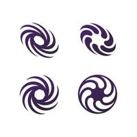 création d'icône logo abstrait vortex spin vecteur