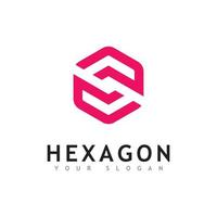 création de vecteur de logo hexagone créatif