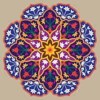 conception florale arabe, art vectoriel floral,