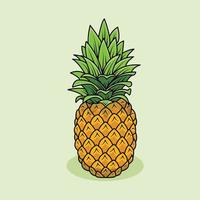 illustration d'un ananas vecteur