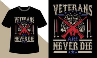 conception de t-shirt de la journée des anciens combattants vecteur