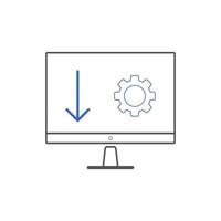 icônes d'optimisation de la page de destination. utilisé pour le référencement ou les sites Web. vecteur