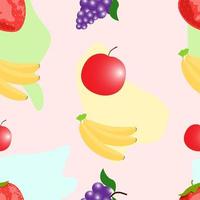 illustration de motif de fruits vecteur